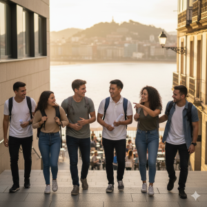 estudiantes que salen del curso stcw en san sebastian